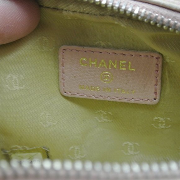 Vintage Chanel Pouch Pochette Zippy Cosmetic Bag - Picture 6 of 15